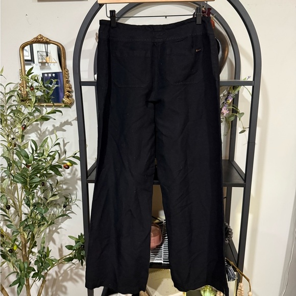 Calvin Klein Black Straight Leg lien pants size small - Picture 8 of 11